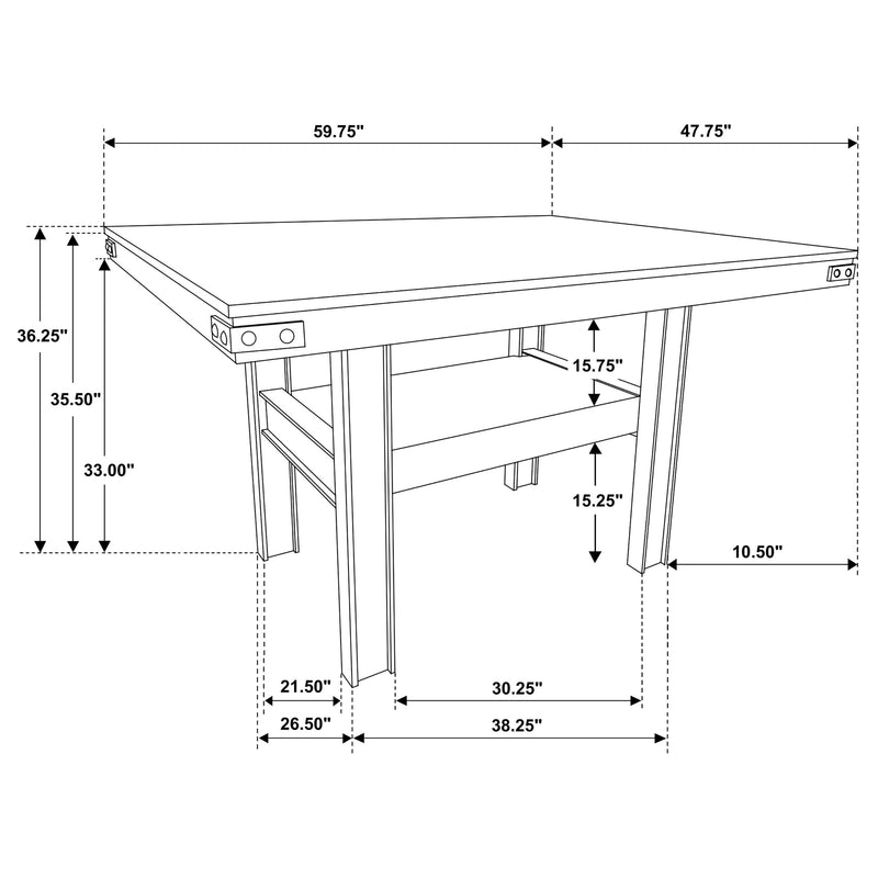 Patterson 7 Pc Counter Height Dining Set