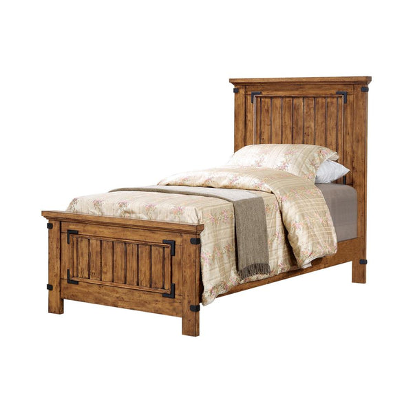 Brenner Twin Panel Bed Rustic Honey image