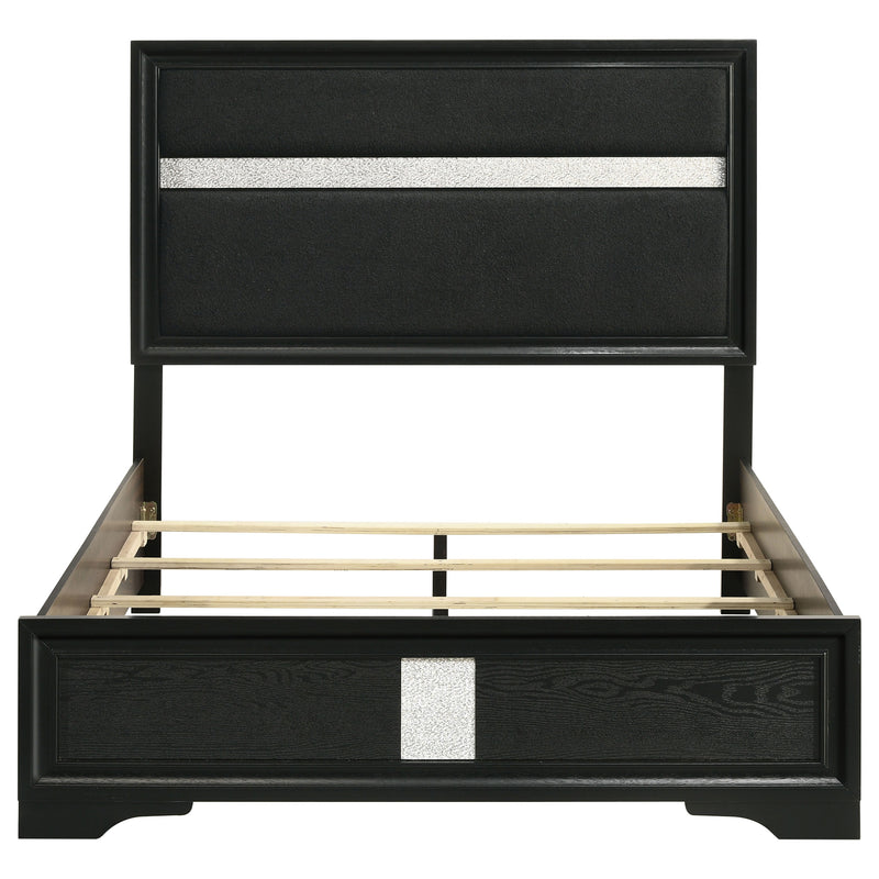 Miranda California King, E.King, Queen, Full, & Twin Bed Black & White