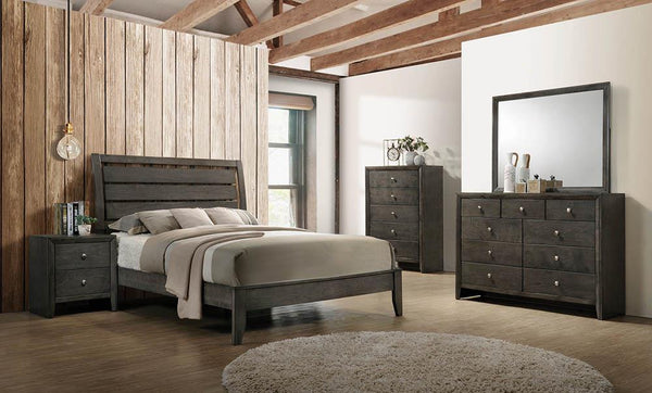 Serenity 5-piece Queen Sleigh Bedroom Set Mod Grey image