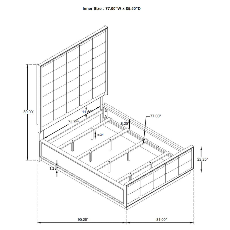 Durango 4 & 5 Piece E.King, Cal.King & Queen Bedroom Set