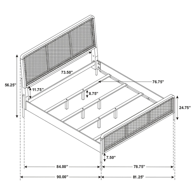 Arini Upholstered Panel Bed