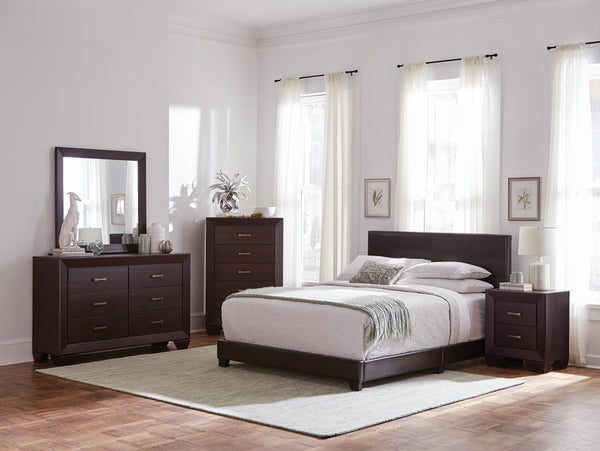 Dorian 4-piece California King Bedroom Set Brown and Dark Cocoa image