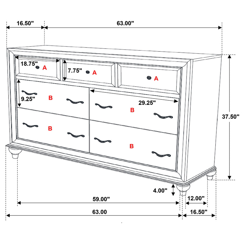 Barzini 5 Pc Bedroom Sets