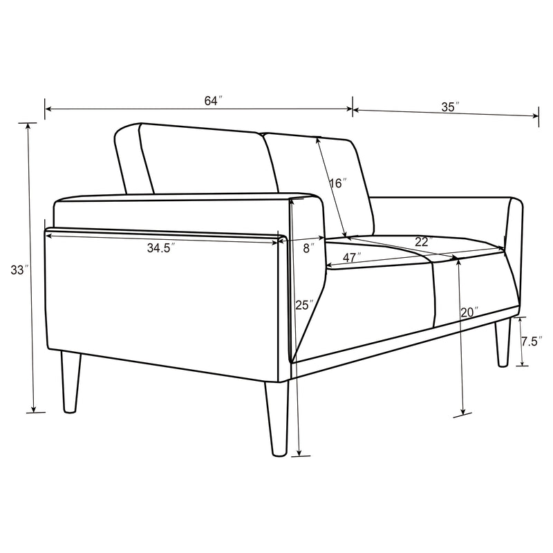 Rilynn Stationary Loveseat