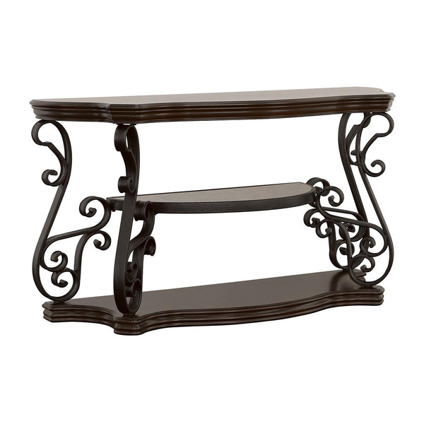 Laney Sofa Table Deep Merlot and Clear image