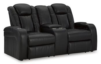 Caveman Den Power Reclining Loveseat with Console