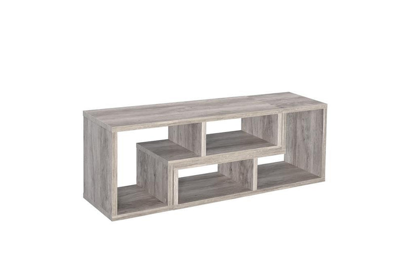 G802330 Contemporary Grey Driftwood Convertible TV Stand and Bookcase