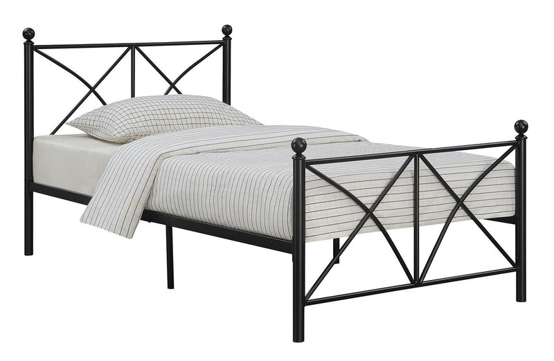 Hart Twin Platform Bed Black