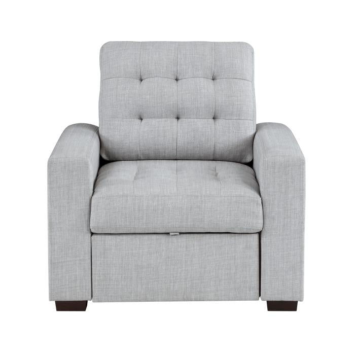 9916GY-1 - Chair with Pull-out Ottoman