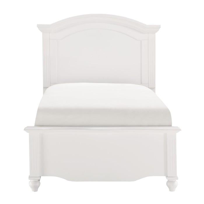 Meghan Full Panel Bed in White 2058WHF-1