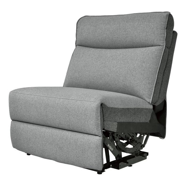 Maroni Power Armless Reclining Chair in Dark Gray/Light Gray 8259-ARPW image