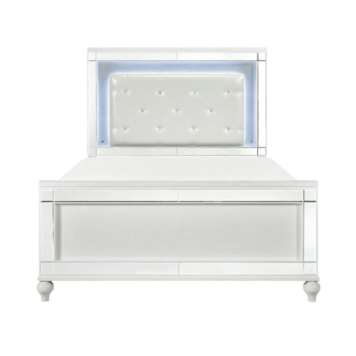 Alonza (3)Eastern King Bed, LED Lighting