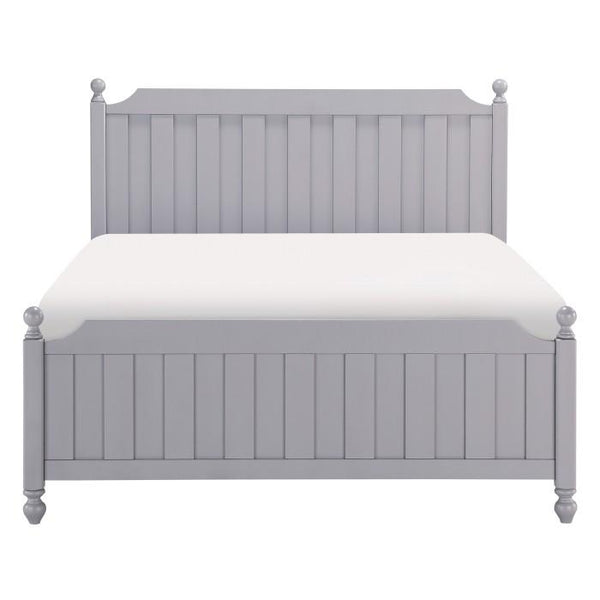 Wellsummer Queen Panel Bed in Gray 1803GY-1