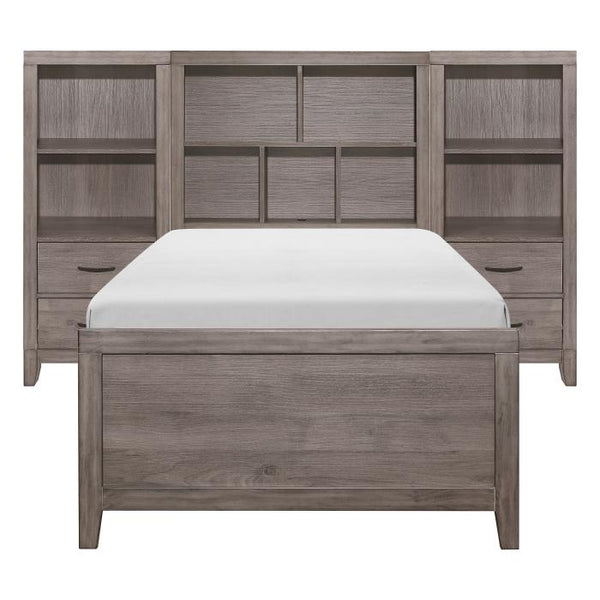 Woodrow 4pc Set Twin Wall Bed with Toy Boxes (TB+2PNS+TFT)