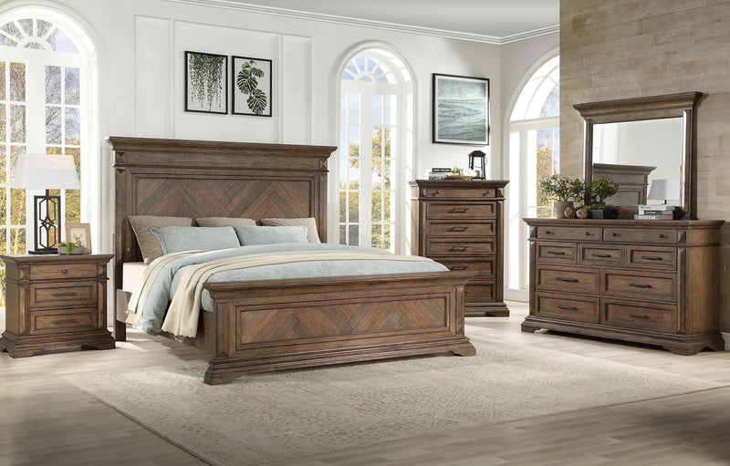 New Classic Furniture Mar Vista 6 Drawer Chest in Brushed Walnut