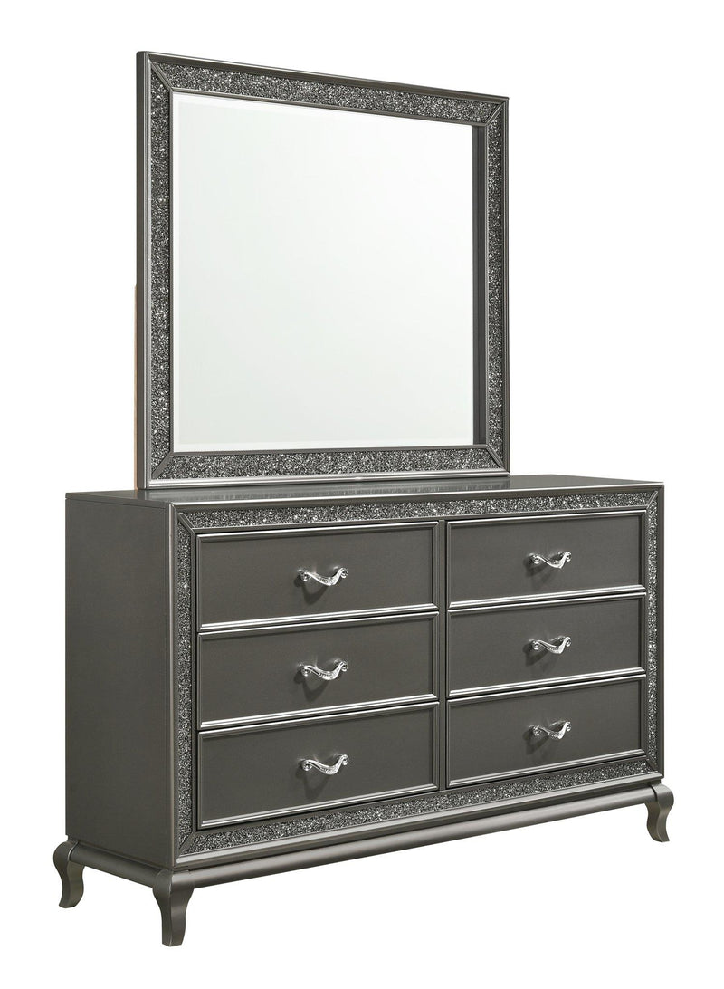 New Classic Furniture Park Imperial Mirror in Pewter