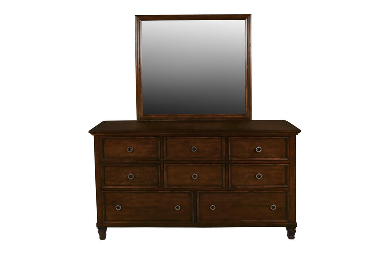 New Classic Furniture Tamarack Dresser in Brown Cherry