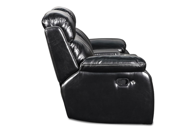 New Classic Fusion Console Loveseat in Black