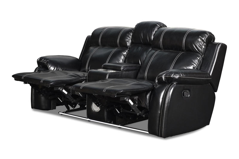 New Classic Fusion Console Loveseat in Black