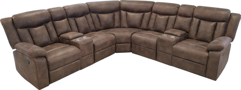 New Classic Stewart Sectional Living Room Set in Adobe