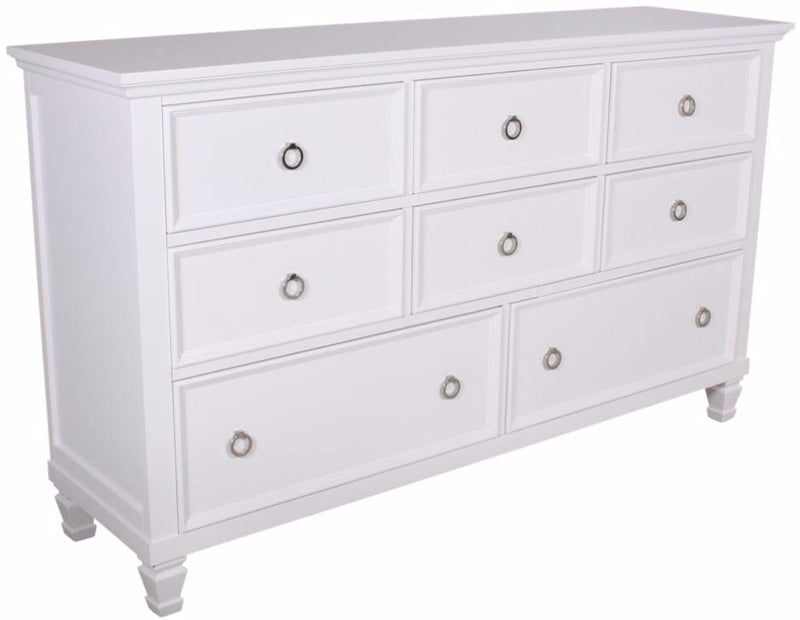 New Classic Tamarack 8-Drawer Dresser in White